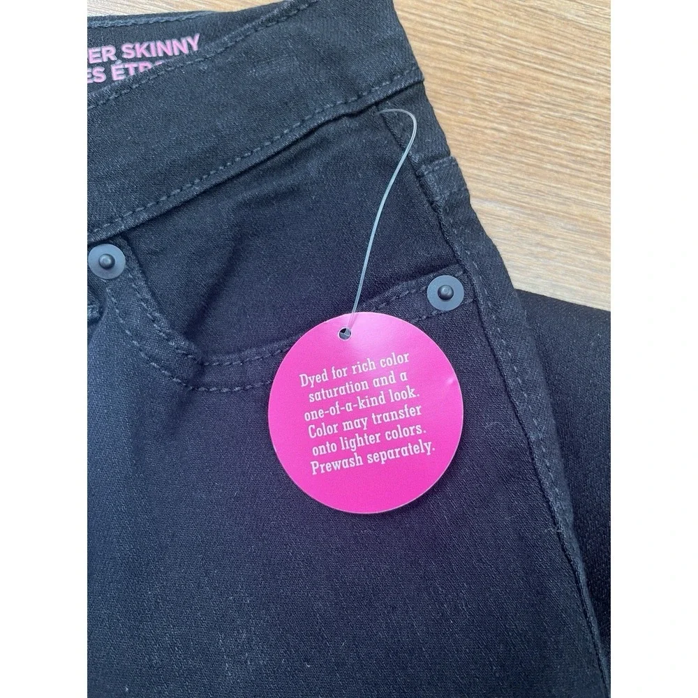 Place Super Skinny Black‎ Jeans Girls Size 12 Slim NEW Adjustable Waist